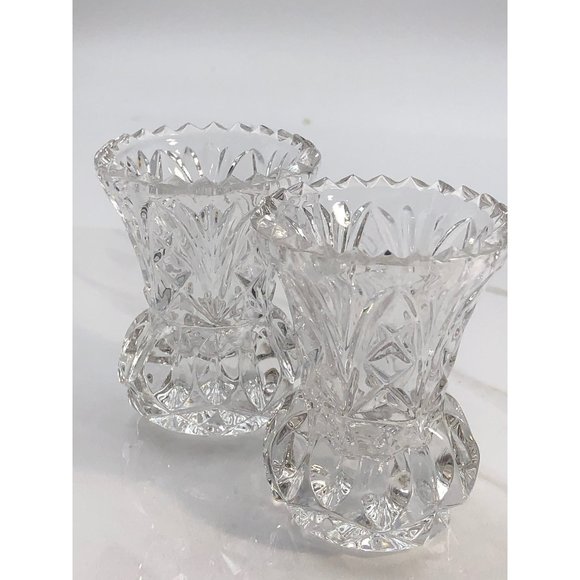 Lovely Crystal Candle Holders - Picture 1 of 3